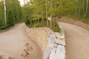 Upper and lower driveways