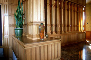 Central millwork system and staircase colonnade