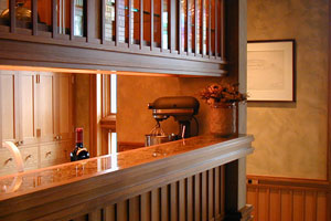 Hallway view into kitchen