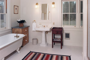 Double hung windows with old style counter weights