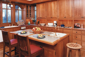 Millwork kitchen, Stickley craftsman style with through butterfly dovetail keys