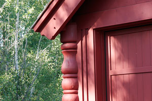 Garage door and column integration