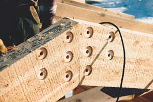 Pre boring beams for seismic connections