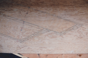 Full-scale drawing of cornice system to visualize during construction