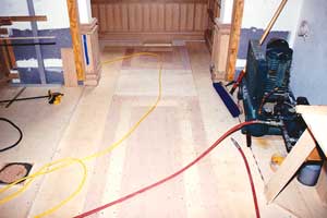 Multilevel underlayment system to accomodate different flooring material thicknesses