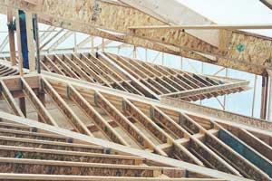 Building the roof system under the tent environment