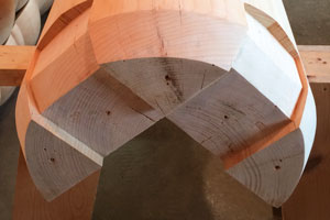 Column after both bottom routs and both side routs