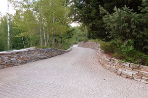 Upper driveway